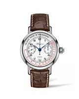 Orologio Longines Uomo The Longines C-Wheel SPP Pulsom Chrono in Acciaio L28014232 - L28014232